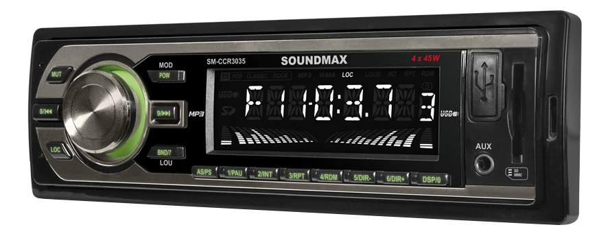 Soundmax магнитола sm ccr3035 не читает флешку
