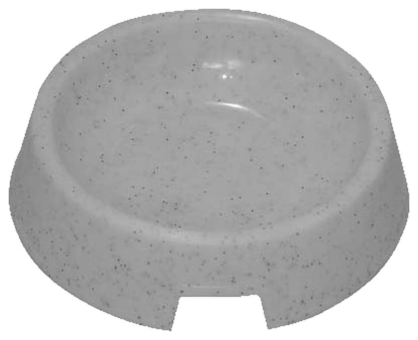 Одинарная миска для кошек Зооник, пластик, серый, 0.2 л