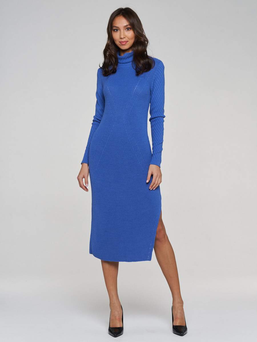 Платье женское VAY 192-2419 синее 44 RU