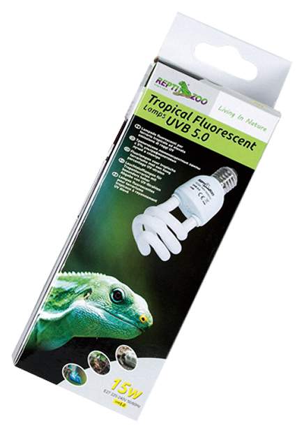 Ультрафиолетовая лампа для террариума Repti-Zoo Compact Tropical 5.0, 15 Вт