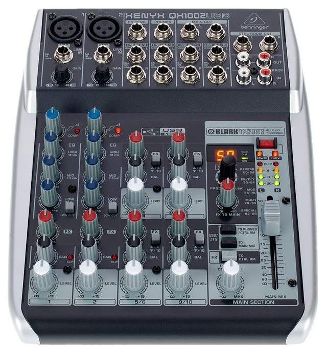 Микшерный пульт Behringer Xenyx QX1002USB