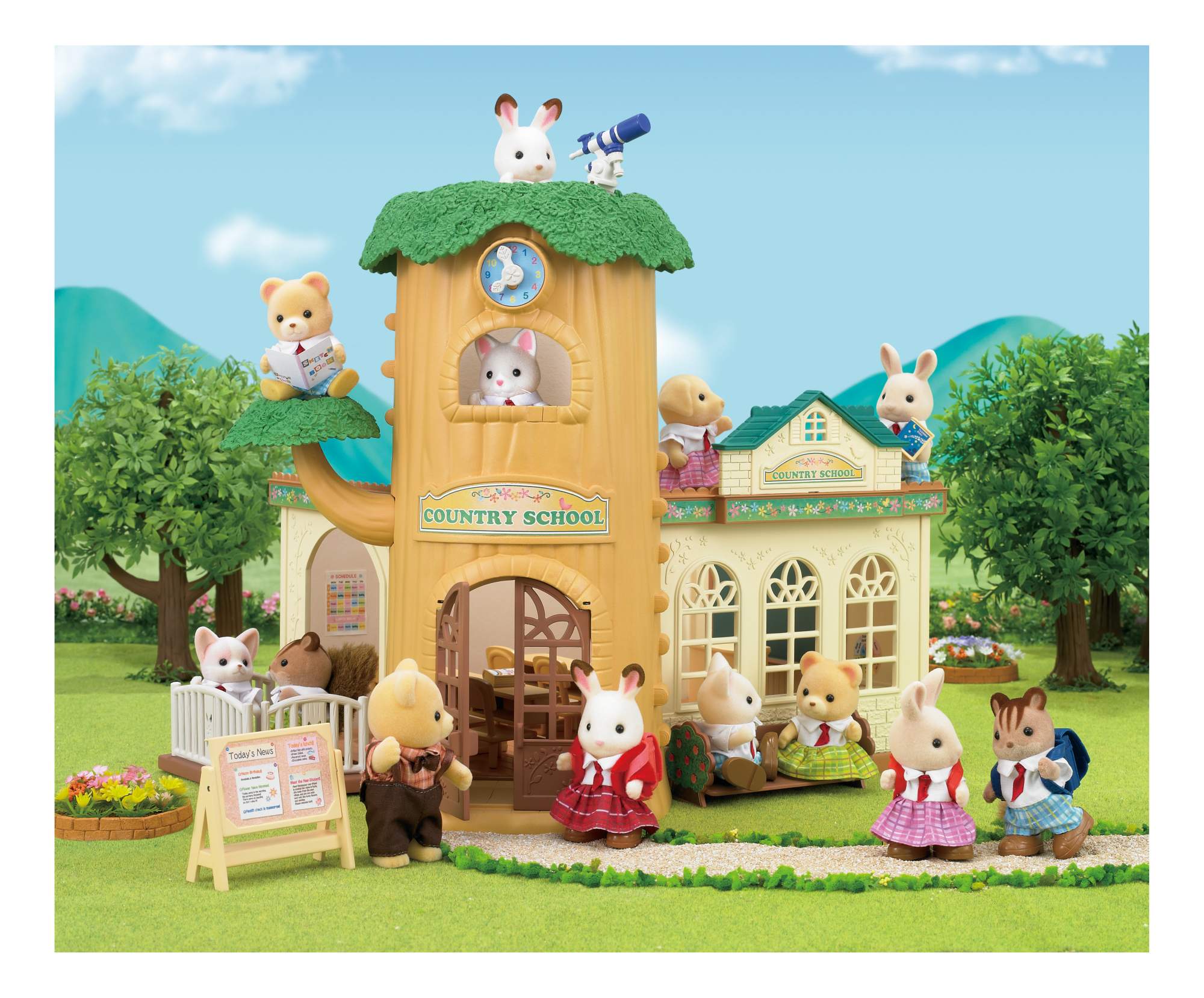 Школа фэмили. Сильвания Фэмили 5105. Sylvanian Families Лесная школа 5105. Сильвания Фэмили Лесная школа. Набор Sylvanian Families Лесная школа (5105).