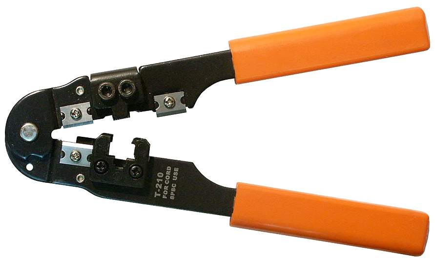 Инструмент обжимной для витой пары RJ-45 Gembird Cablexpert Т-210/60 ...