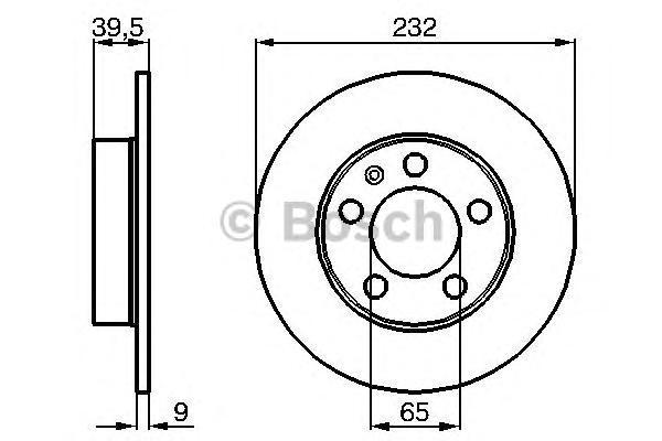 Тормозной диск BOSCH 0986478868 - купить в Сила детали, цена на Мегамаркет