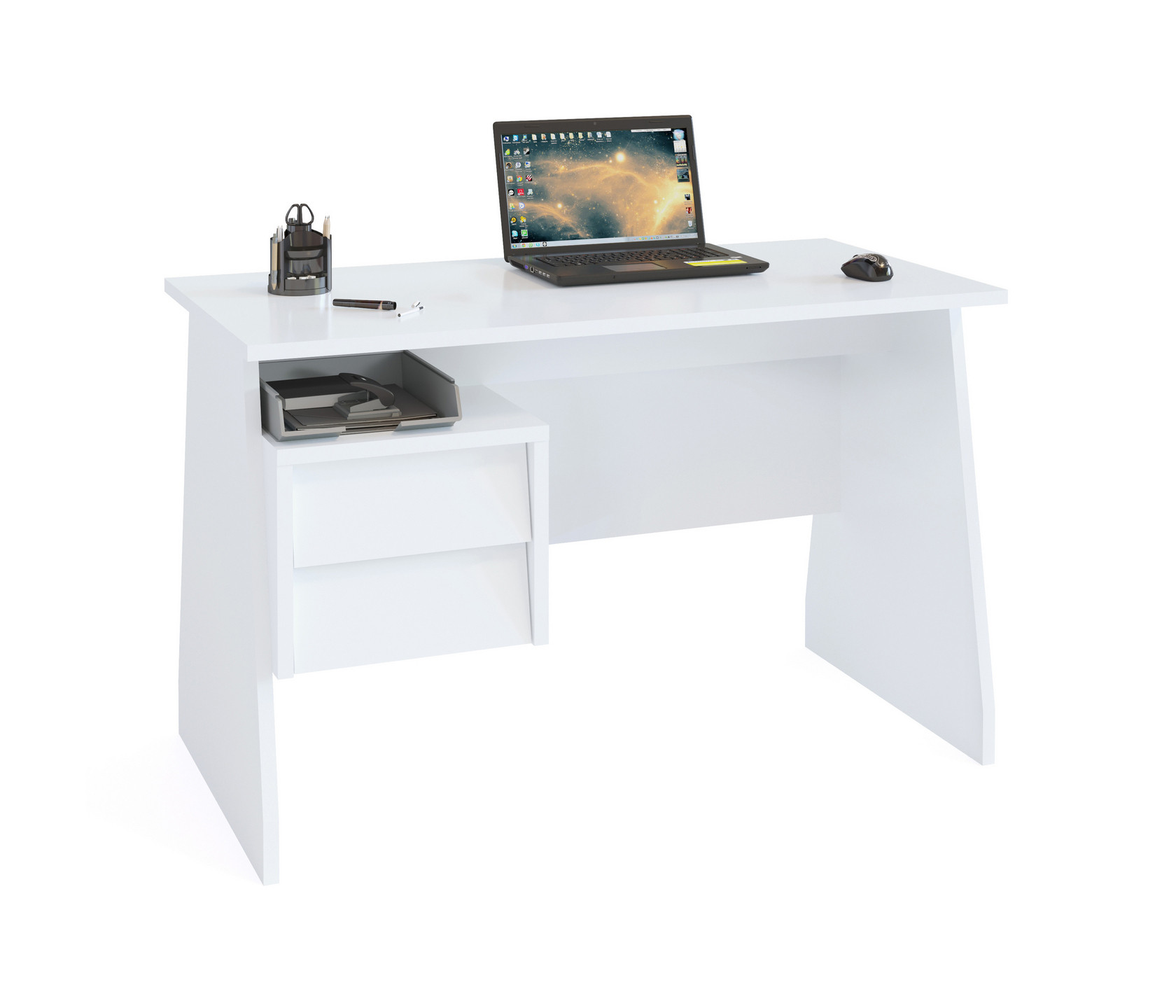 Письменный стол СОКОЛ КСТ-115, дуб сонома/белый