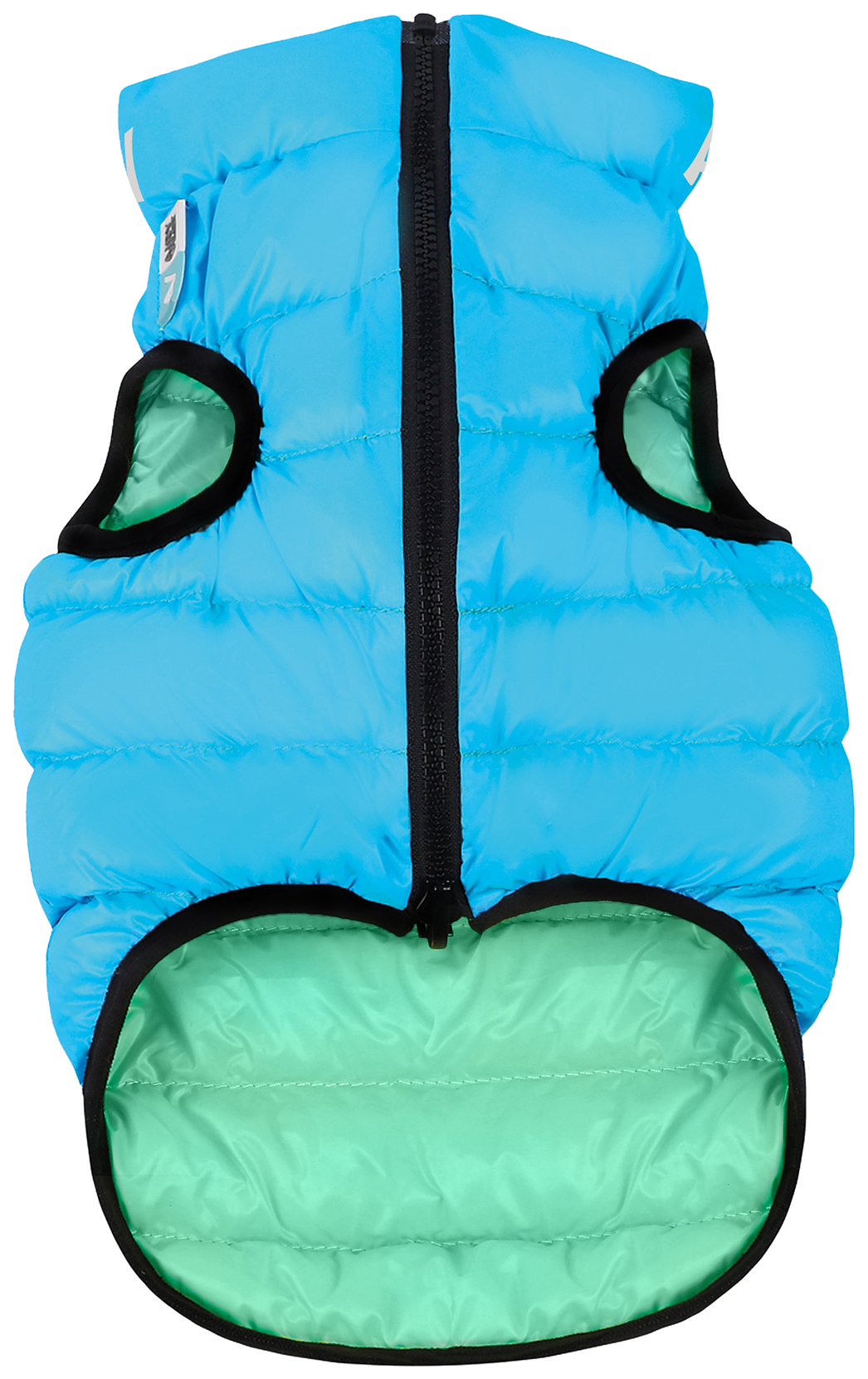 Куртка для собак AiryVest размер L унисекс, голубой, зеленый, длина спины 55 см