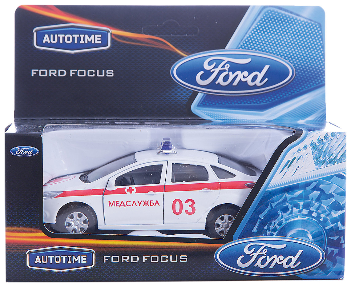 Машина Autotime ford focus скорая помощь 1:36 49083 – купить в Москве, цены  в интернет-магазинах на Мегамаркет