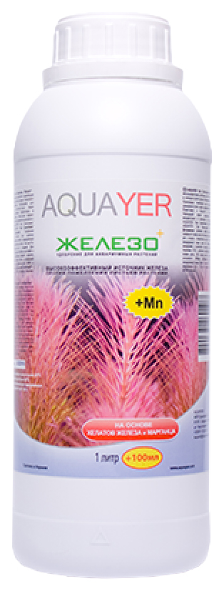 Удобрение для аквариумных растений Aquayer Удо Ермолаева ЖЕЛЕЗО+ 1000 мл