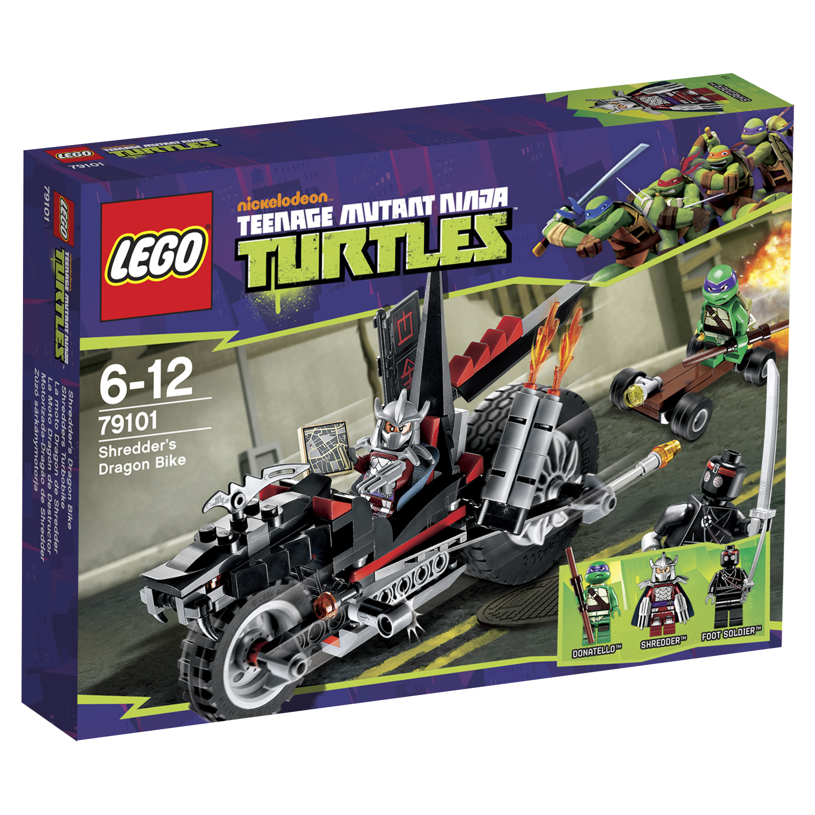 Купить конструктор LEGO Ninja Turtles Мотоцикл-дракон Шреддера (79101),  цены на Мегамаркет | Артикул: 100000076235