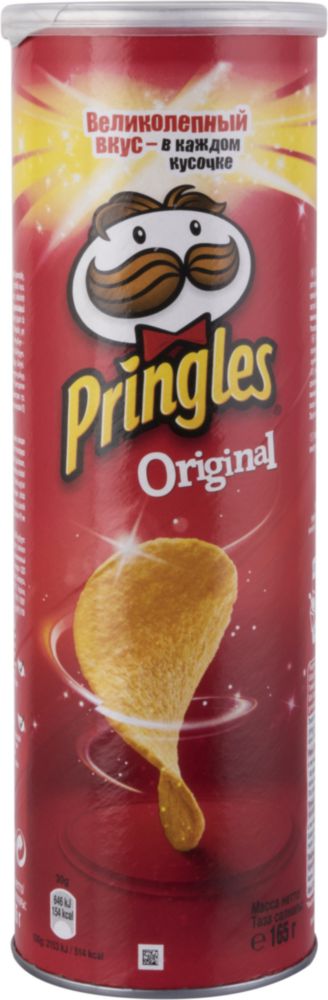 Картофельные чипсы Pringles оригинальные 165 г - купить в Юг-Маркет, цена на Мегамаркет