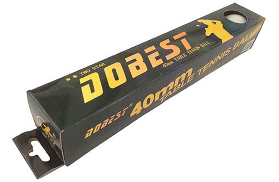 Мячи для настольного тенниса Dobest BA-02 2*, белый, 6 шт.