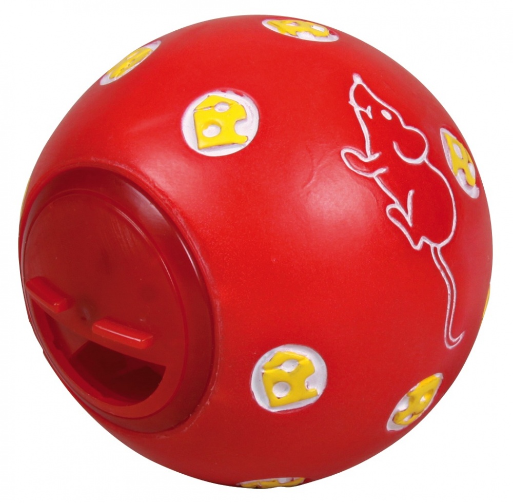 Мяч для лакомств для кошек TRIXIE пластик, в ассортименте, 7.5 см