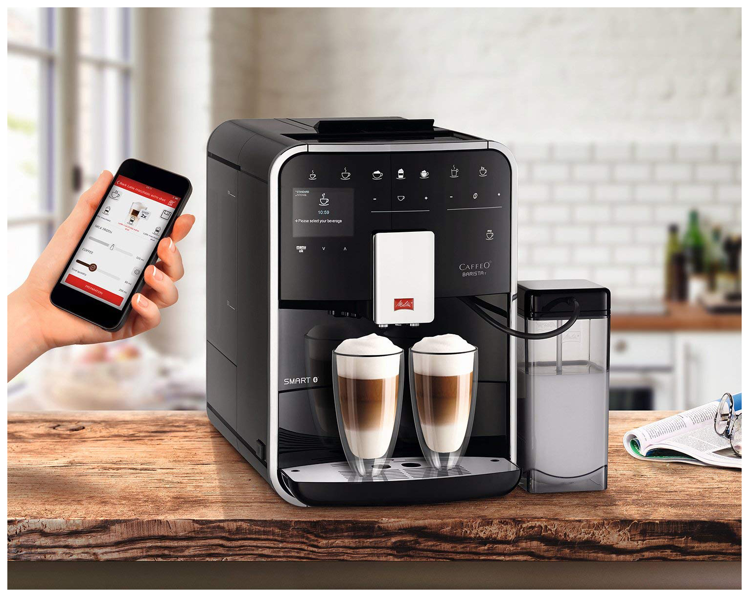 Кофемашина автоматическая Melitta Caffeo Barista T Smart F 830-102, купить  в Москве, цены в интернет-магазинах на Мегамаркет