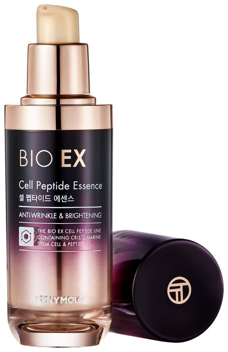 TONYMOLY Bio ex Cell Peptide Toner антивозрастной тонер для лица с пептидами. TONYMOLY Bio ex Cell Peptide Emulsion антивозрастная эмульсия для лица с пептидами. Сыворотка Bio ex. Bio ex Cell Peptide Foam Cleanser.