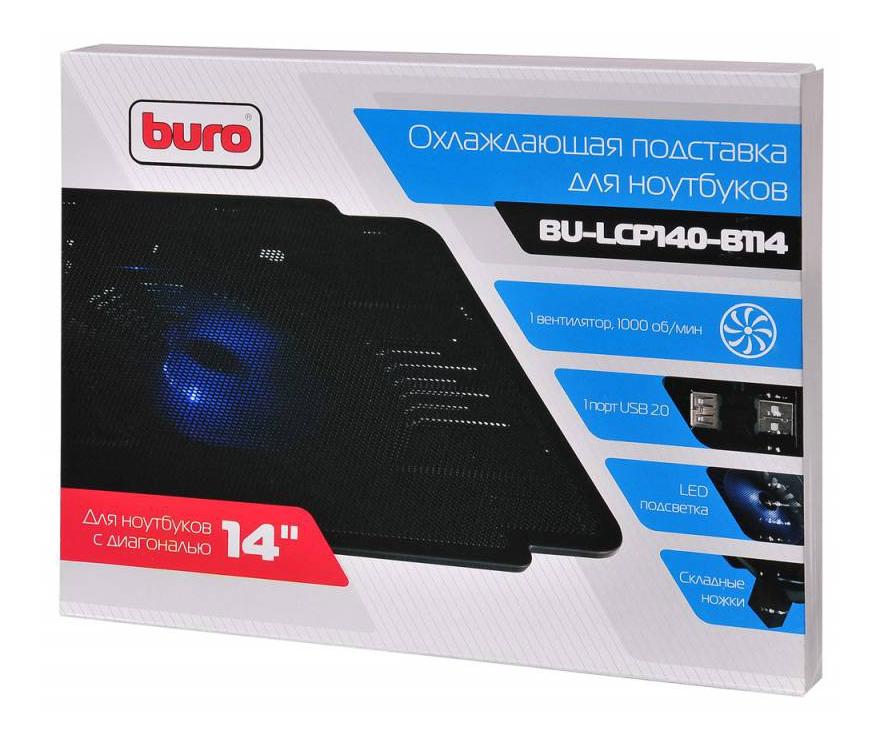 Подставка Buro BU-LCP140-B114 14"335x265x23мм