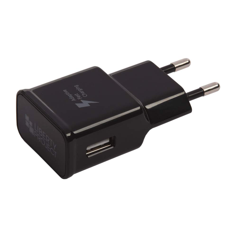 Сетевое зарядное устройство Liberty Project 1 USB, 1,67 A, black