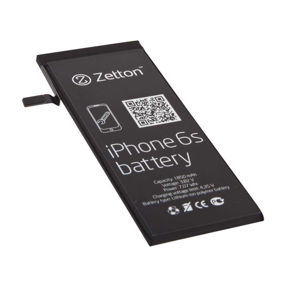 Аккумулятор для телефона Zetton 1850мА/ч для Apple iPhone 6S - отзывы  покупателей на Мегамаркет