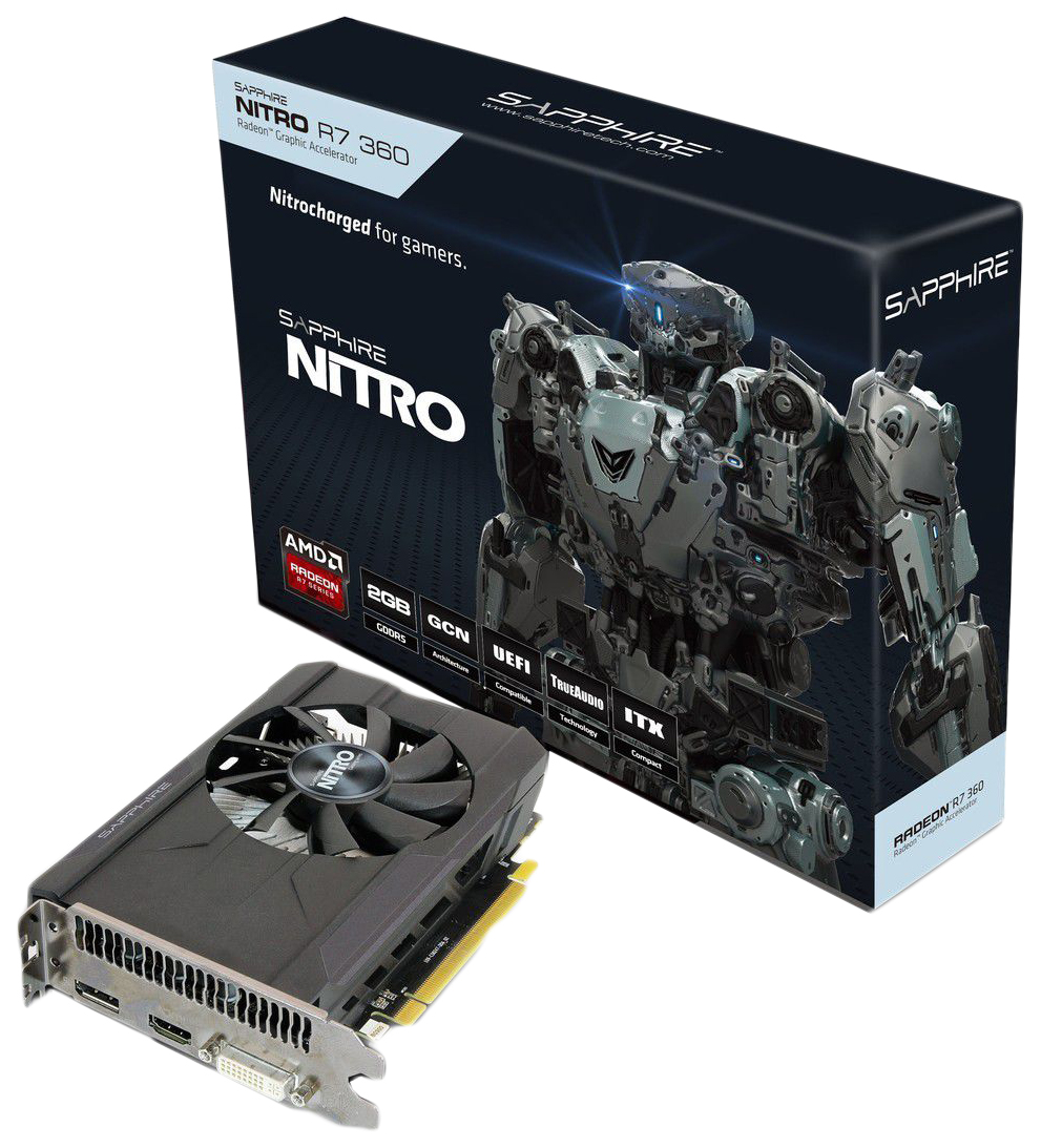 Видеокарта Sapphire AMD Radeon R7 360 Nitro (11243-05-20G) – купить в  Москве, цены в интернет-магазинах на Мегамаркет