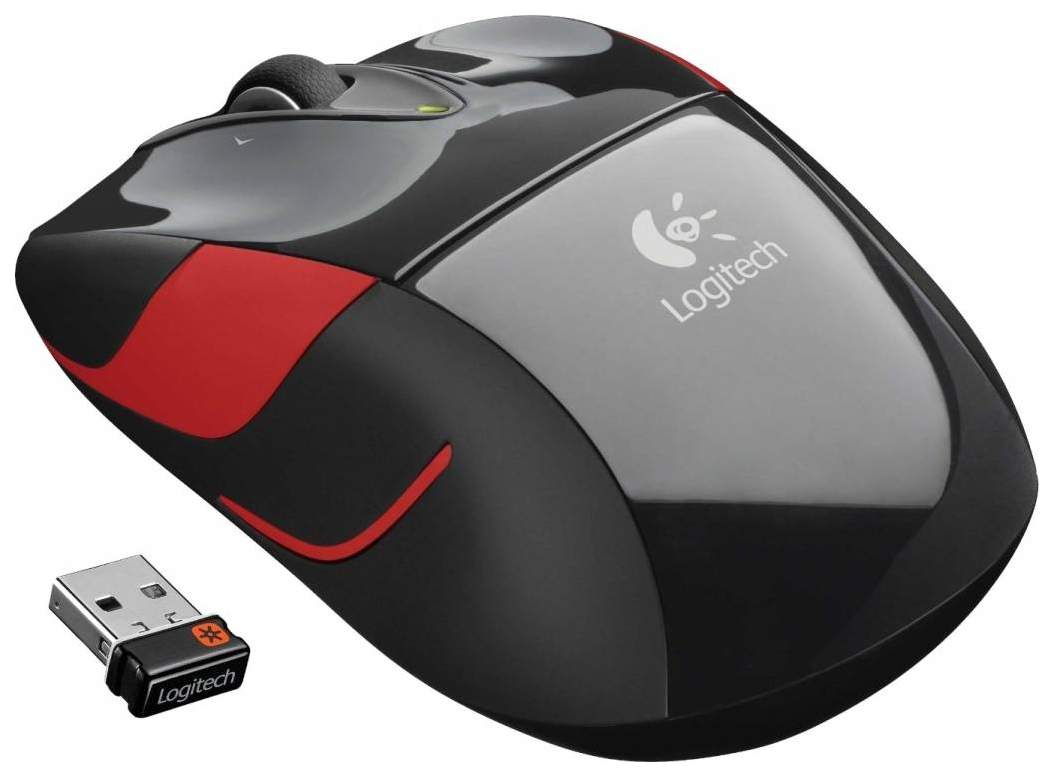 Проводнаябеспроводная мышь Logitech M525 RedBlack (910-002584) –  характеристики на Мегамаркет