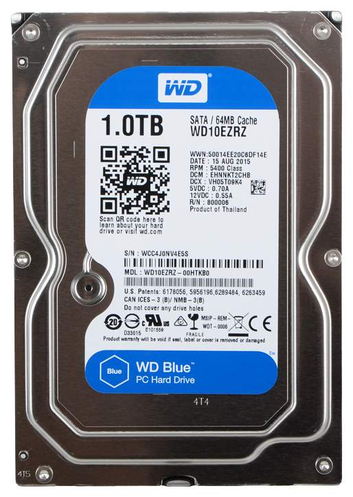 Жесткий диск WD Blue 1ТБ (WD10EZRZ) - купить в Sellsbery, цена на Мегамаркет