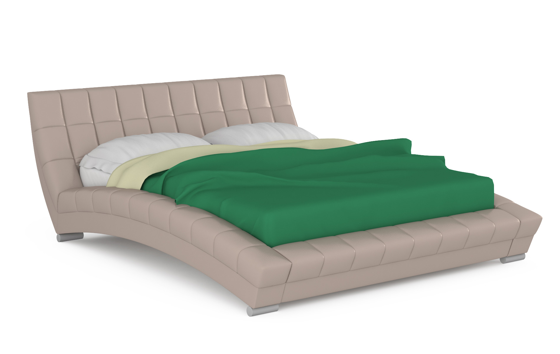 Кровать интерьерная Mobi Оливия 200х250х88 см, бежевый