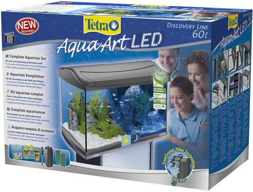 Аквариумный комплекс для рыб Tetra AquaArt LED Tropical, антрацит, 60 л