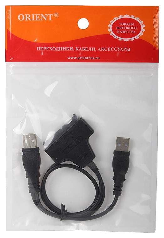 Адаптер orient. Адаптер USB SATA Orient. Кабель-адаптер Orient UHD-300. Переходник USB 2.0 to SATA SSD & HDD 2.5" Orient [UHD-300], двойной USB кабель. Кабель USB Orient UHD-300.