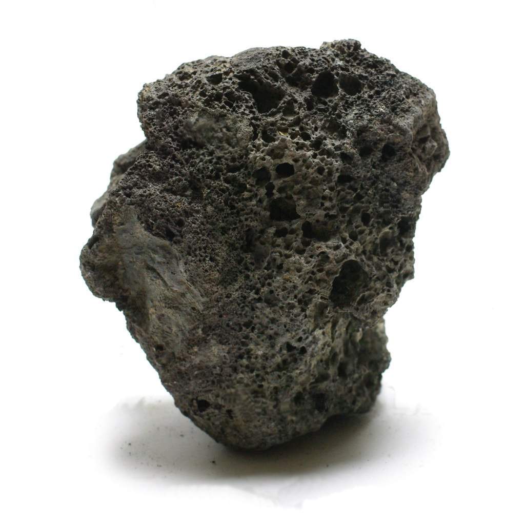 Камень для аквариума и террариума UDeco Black Lava S, натуральный, 10-20 см