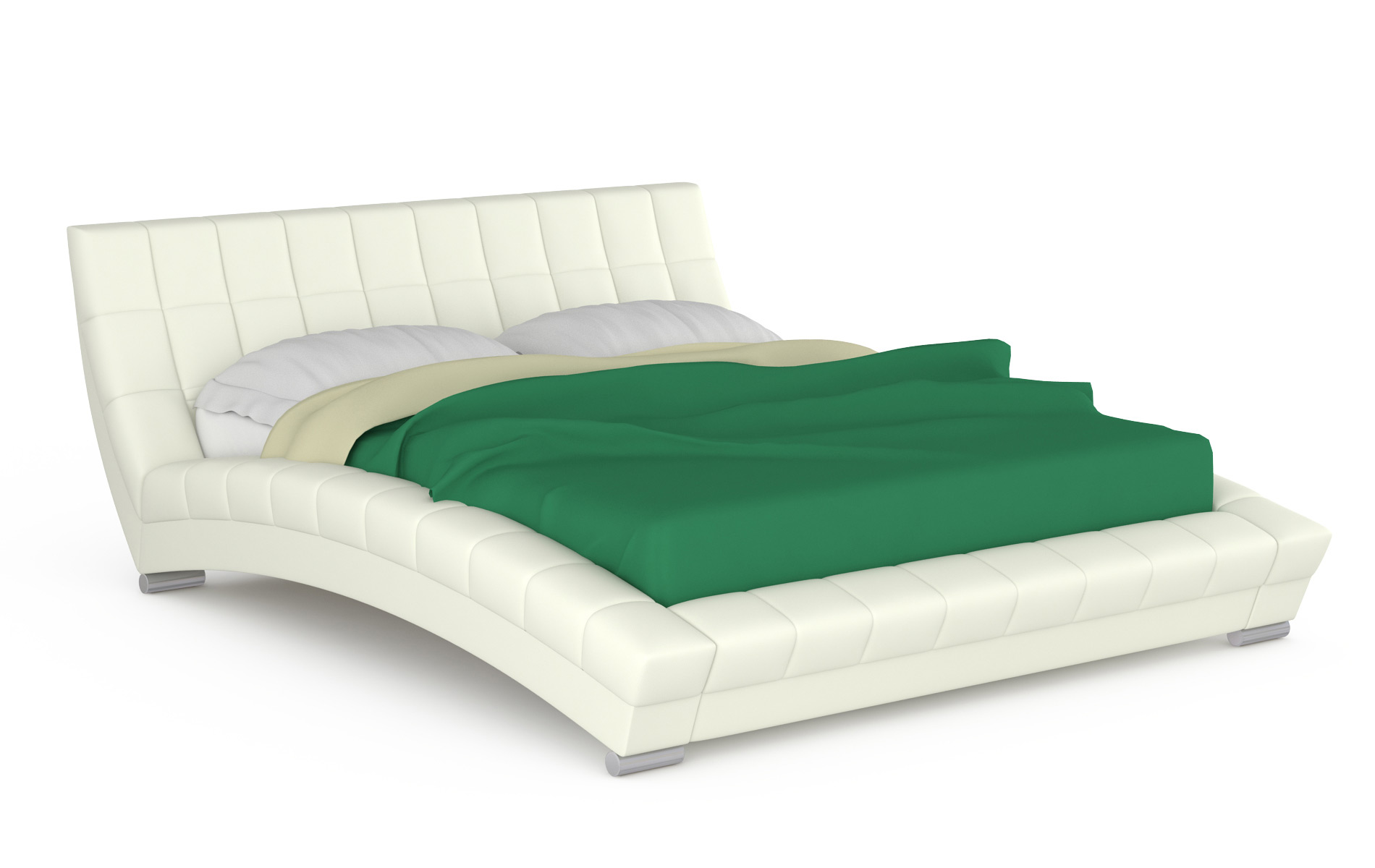 Кровать интерьерная Mobi Оливия 200х250х88 см, белый