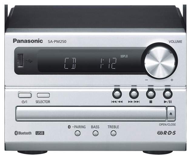 Музыкальный центр Panasonic SC-PM250EE-S Silver/Black