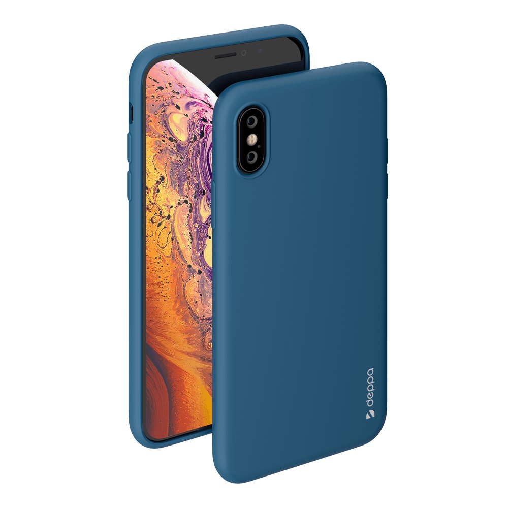 Чехол Deppa Gel Color Case для Apple iPhone X/XS Blue - отзывы покупателей  на Мегамаркет