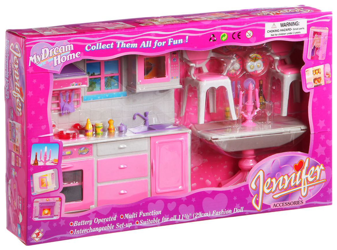 Набор кухонной мебели для куклы Shenzhen Toys Jennifer My Dream Home 2288 –  купить в Москве, цены в интернет-магазинах на Мегамаркет