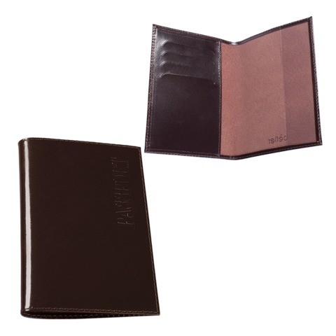 Обложка для паспорта мужская Befler 235999 Classic коричневая