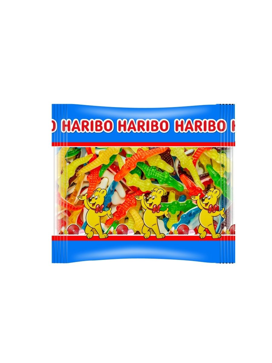 Мармелад Haribo Croco Gam Кроко-Гам жевательный со вкусом фруктов