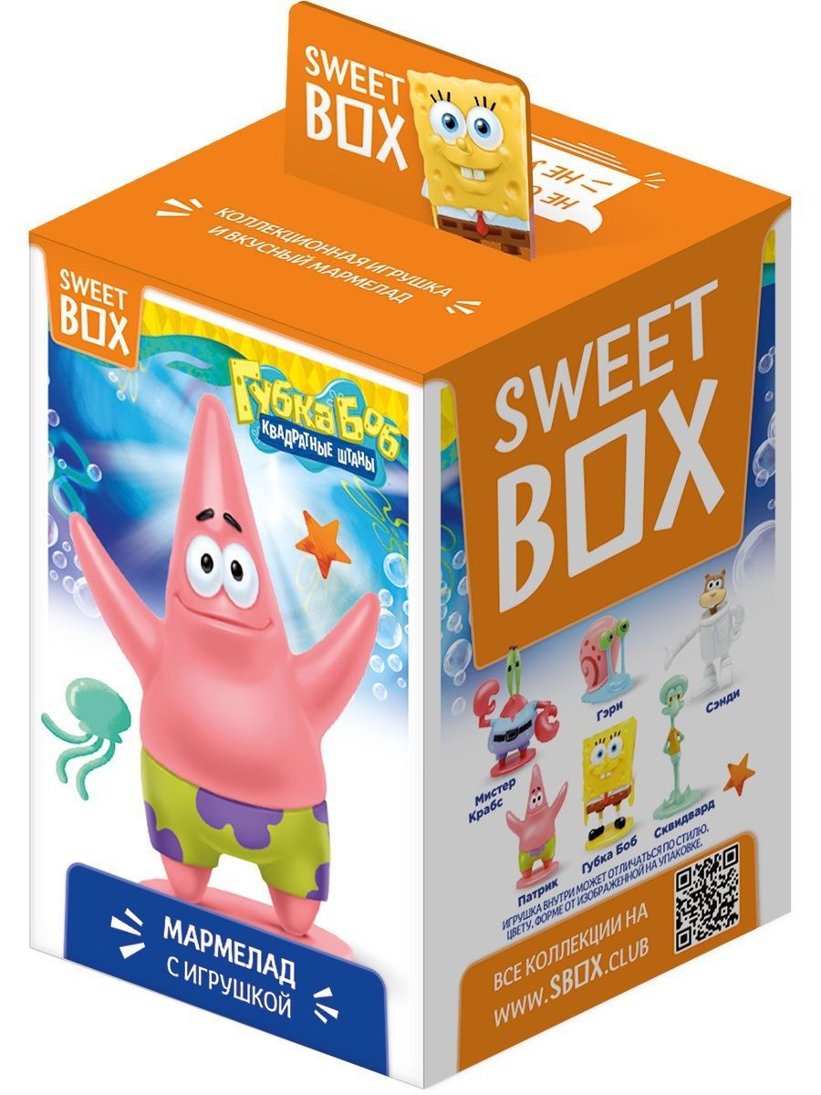 Мармелад Sweet Box Sponge bob жевательный с игрушкой 10 г