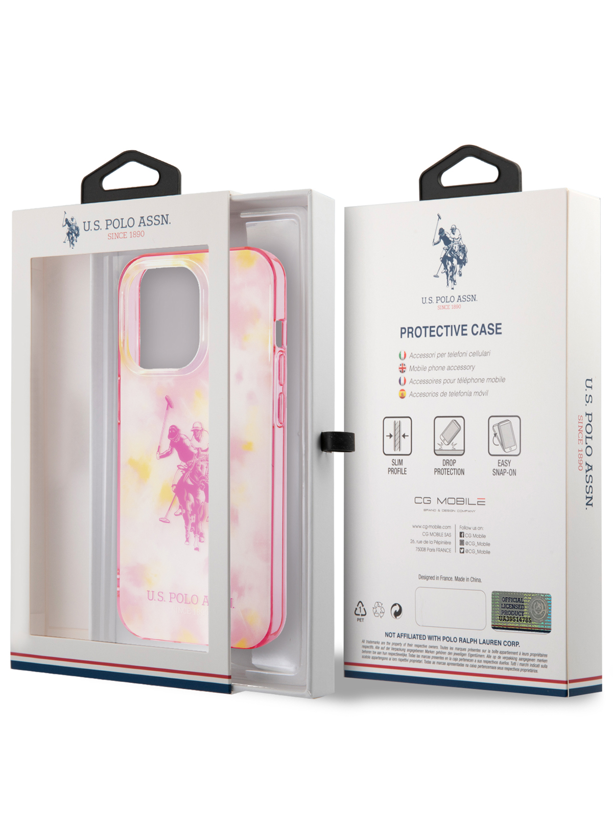 Чехол U.S. Polo для iPhone 14 Pro Double horse Hard Pink, купить в Москве,  цены в интернет-магазинах на Мегамаркет