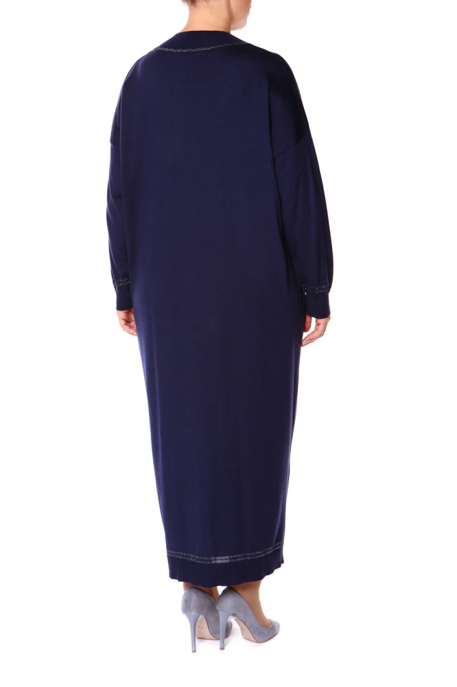 Платье женское Piero Moretti V02760 синее 52