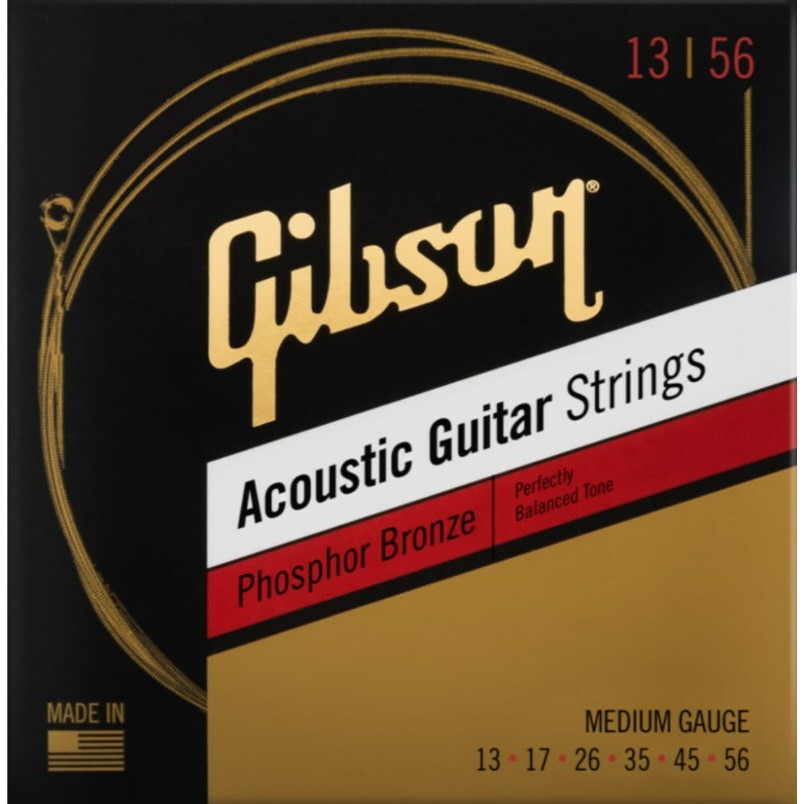 Струны для акустической гитары Gibson Phosphor Bronze Acoustic Guitar Strings Medium - купить в МУЗТОРГ, цена на Мегамаркет