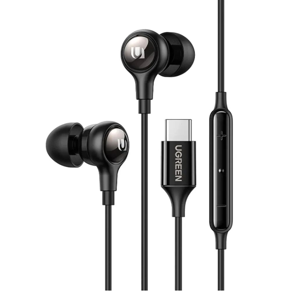 Наушники uGreen EP103 In-Ear Earphones Type-C Black (30638), купить в Москве, цены в интернет-магазинах на Мегамаркет