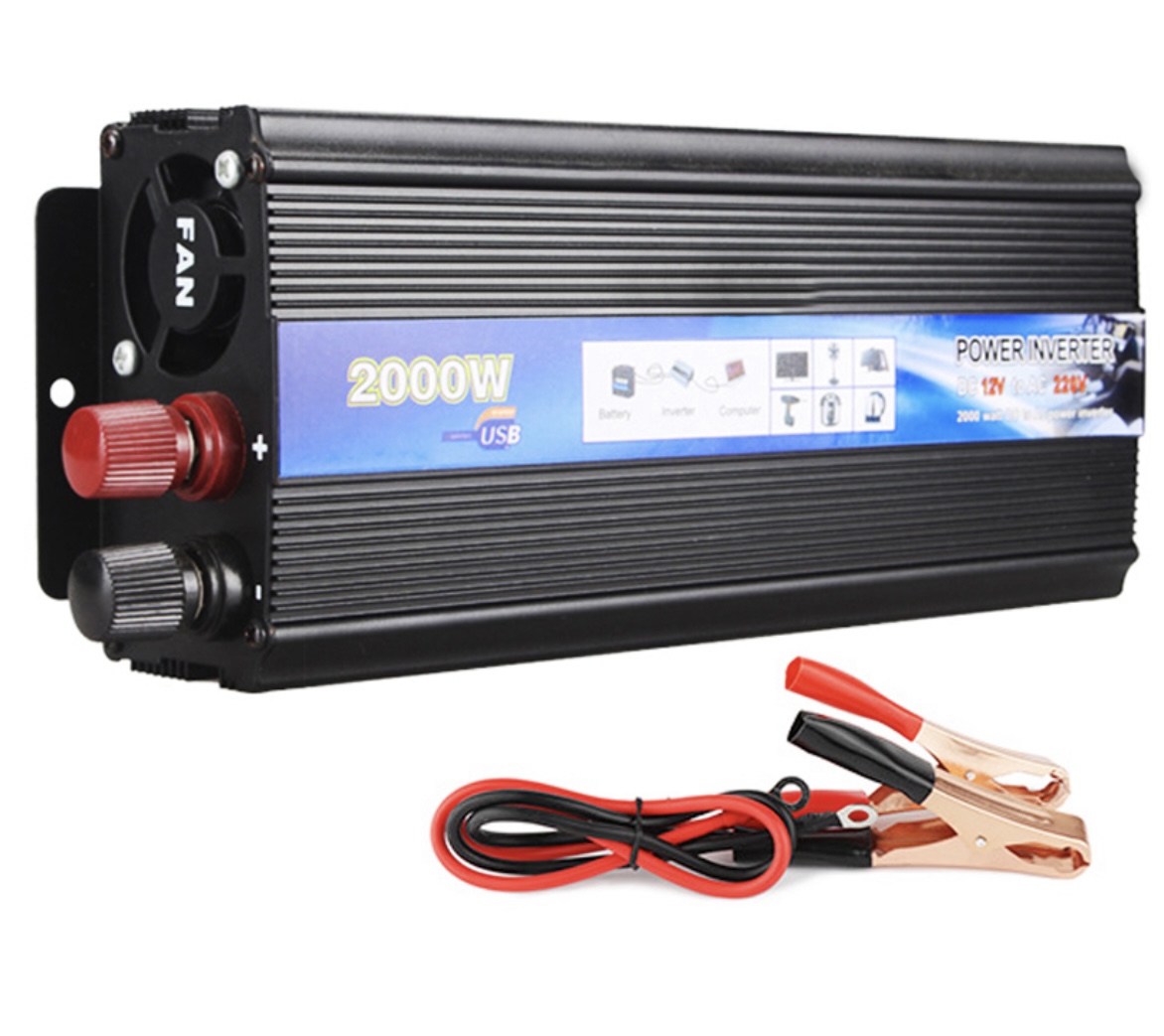 Автомобильный преобразователь напряжения инвертор EAFC 2000W 12В-220В ...