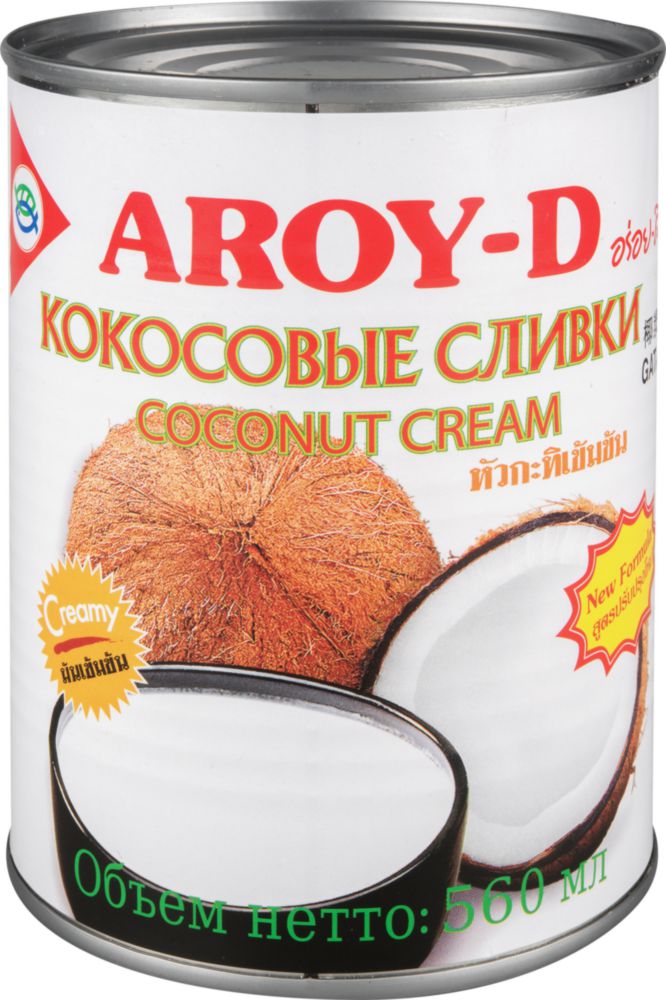 Кокосовые сливки Aroy-D 20-22% 560 мл