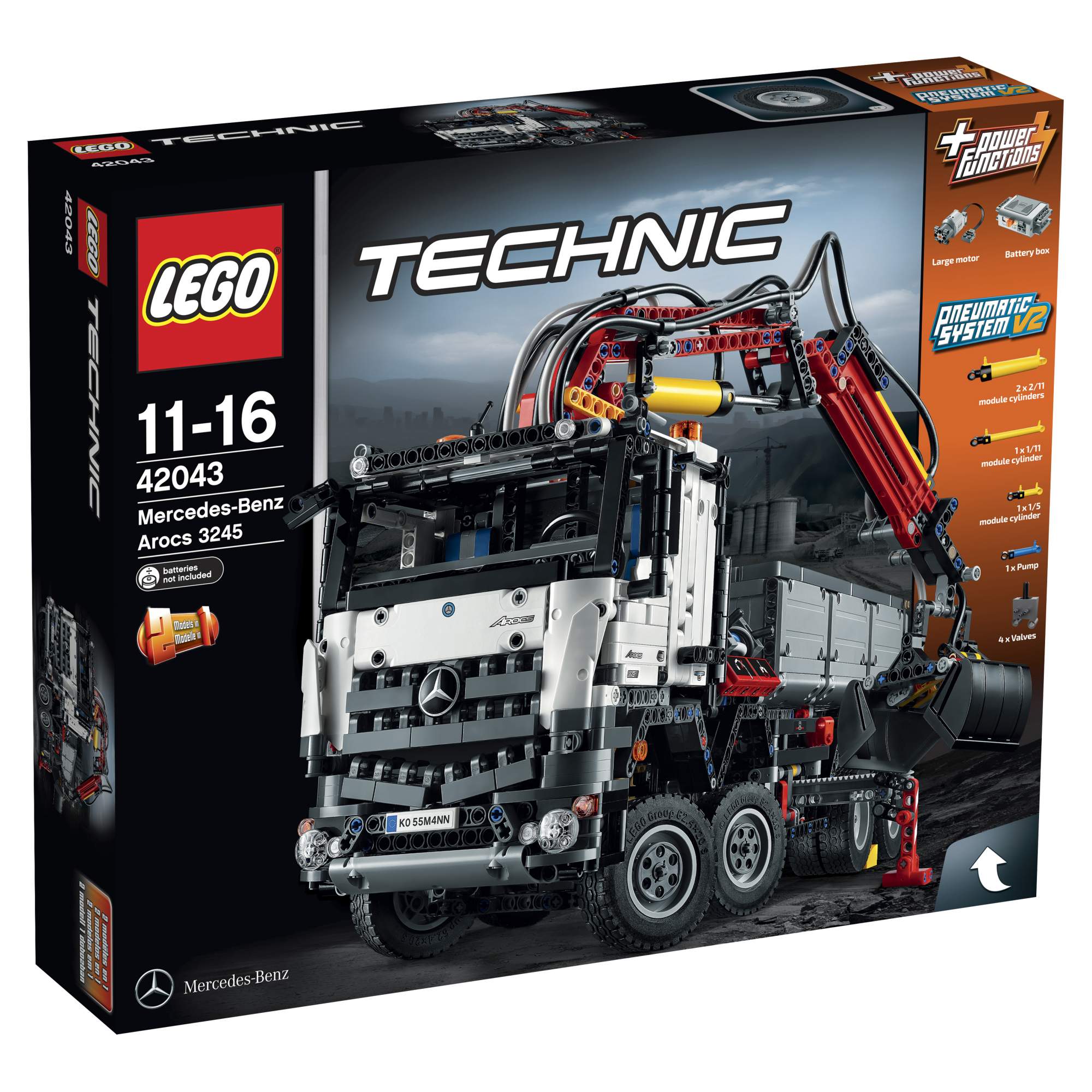 Купить конструктор LEGO Technic Mercedes-Benz Arocs 3245 (42043), цены на  Мегамаркет | Артикул: 100000075340