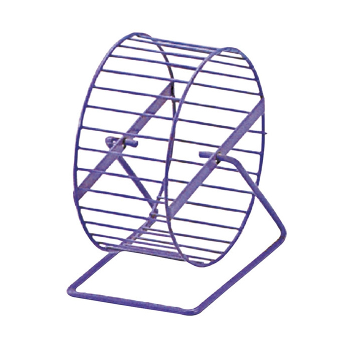 Беговое колесо для грызунов Triol WL03, голубой, фиолетовый, металл, 22,5см