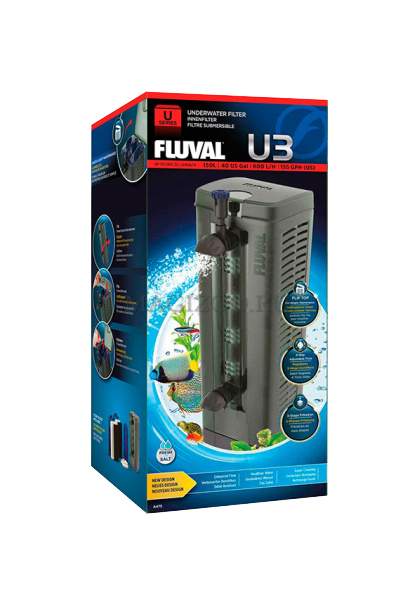 Фильтр для аквариума внутренний Fluval U3, 600 л/ч, 6 Вт