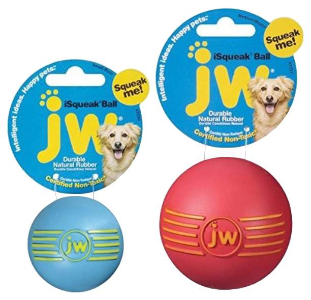 Жевательная игрушка для собак JW iSqueak Ball Md Мяч с пищалкой, 7.5 см, в ассортименте