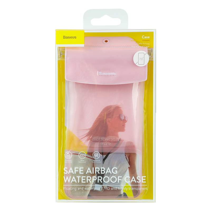 Чехол Baseus Safe Airbag Waterproof Case Pink