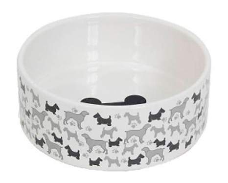 Одинарная миска для собак MAJOR, керамика, белый, 1.47 л