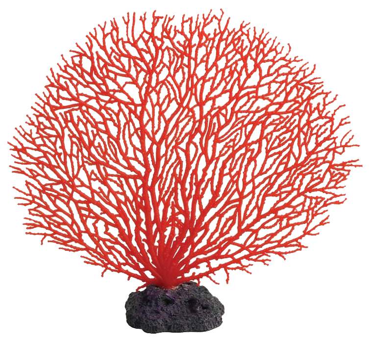 Искусственный коралл Laguna Горгонария, красный, 27.5х25х25 см