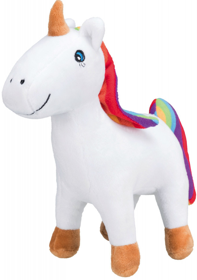 Купить игрушка-пищалка для собак TRIXIE Unicorn Единорог из плюша, в ассортименте, 25 см, цены на Мегамаркет | Артикул: 100024293341