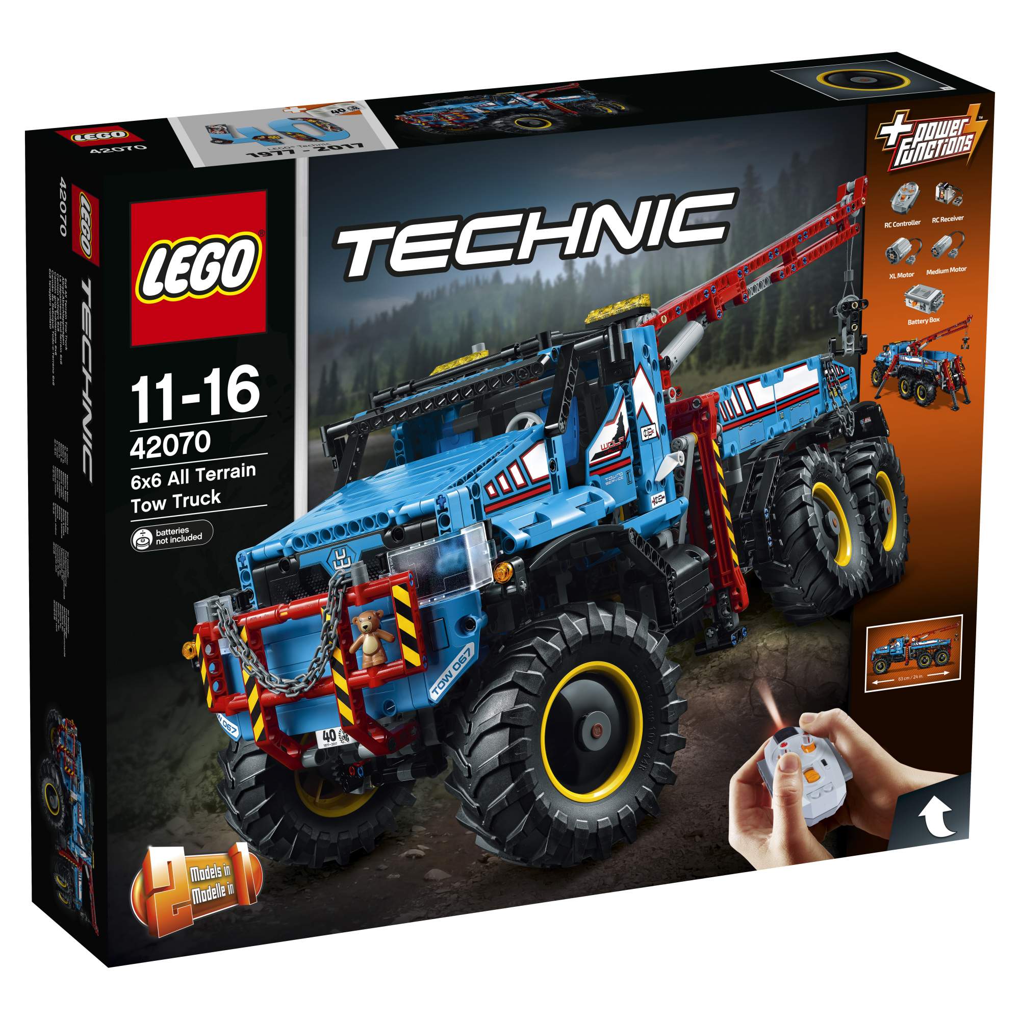 Купить конструктор LEGO Technic Аварийный внедорожник 6х6 (42070), цены на  Мегамаркет | Артикул: 100000093441